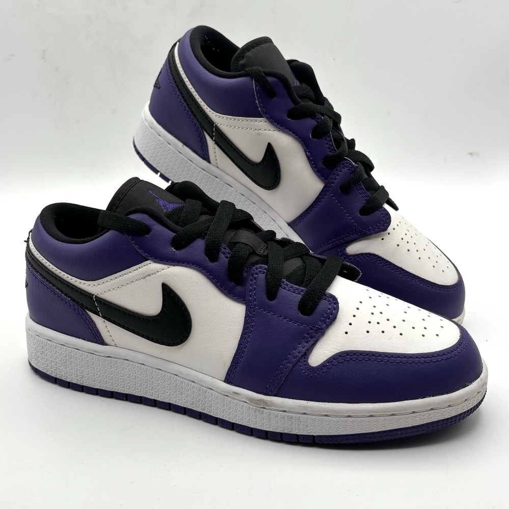 Jordan Air Jordan 1 Low (GS) Court Purple Black White 5Y